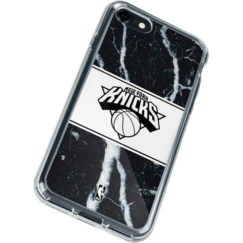 NBA New York Knicks Marble iPhone SE (2nd & 3rd Gen) Clear Case