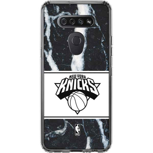 NBA New York Knicks Marble LG K51/Q51 Clear Case