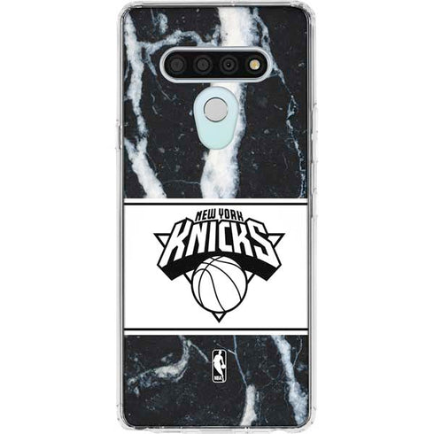 NBA New York Knicks Marble LG Stylo 6 Clear Case