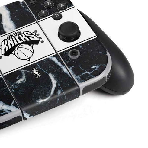NBA New York Knicks Marble Nintendo Switch OLED (2021) Skin