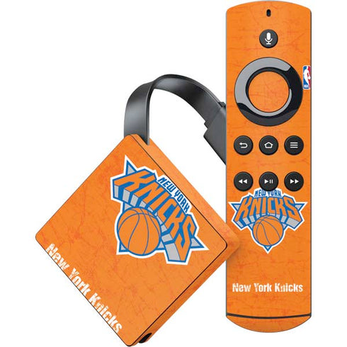 NBA New York Knicks Orange Primary Logo Amazon Fire TV Skin