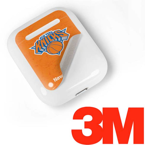 NBA New York Knicks Orange Primary Logo Apple AirPods Skin