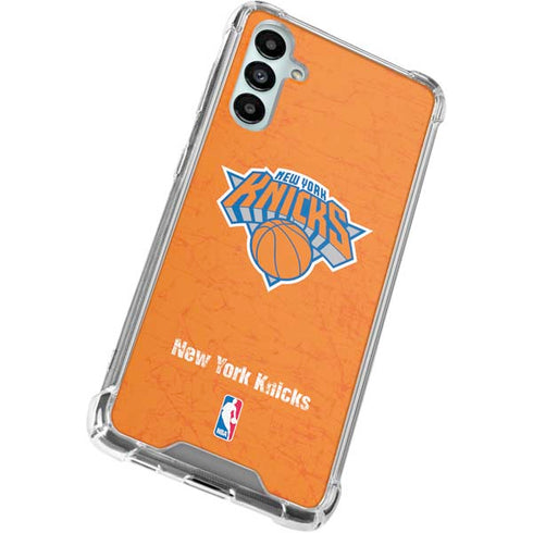 NBA New York Knicks Orange Primary Logo Galaxy A15 5G Clear Case