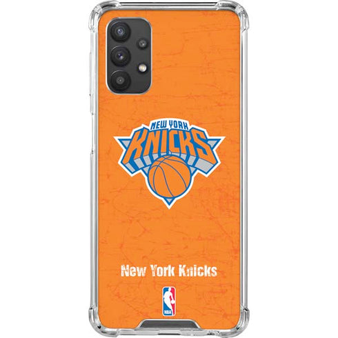 NBA New York Knicks Orange Primary Logo Galaxy A32 5G Clear Case
