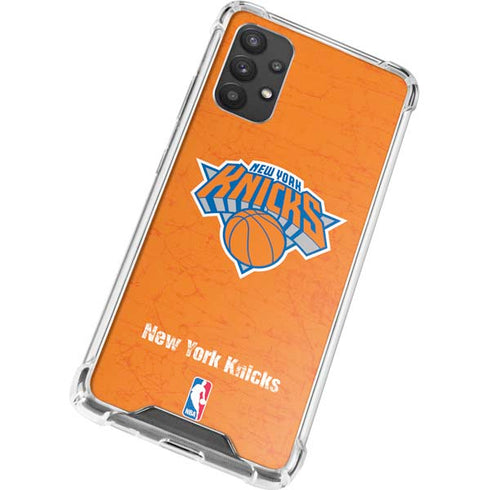 NBA New York Knicks Orange Primary Logo Galaxy A32 5G Clear Case
