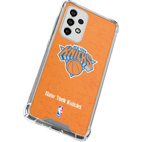 NBA New York Knicks Orange Primary Logo Galaxy A53 5G Clear Case