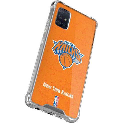 NBA New York Knicks Orange Primary Logo Galaxy A71 5G Clear Case