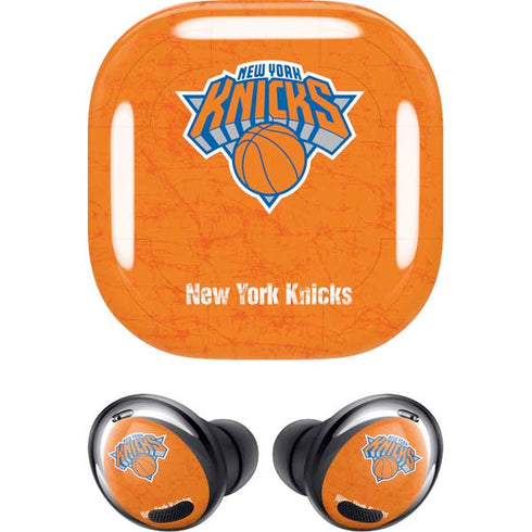 NBA New York Knicks Orange Primary Logo Galaxy Buds Pro Skin