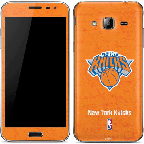 NBA New York Knicks Orange Primary Logo Galaxy J3 Skin