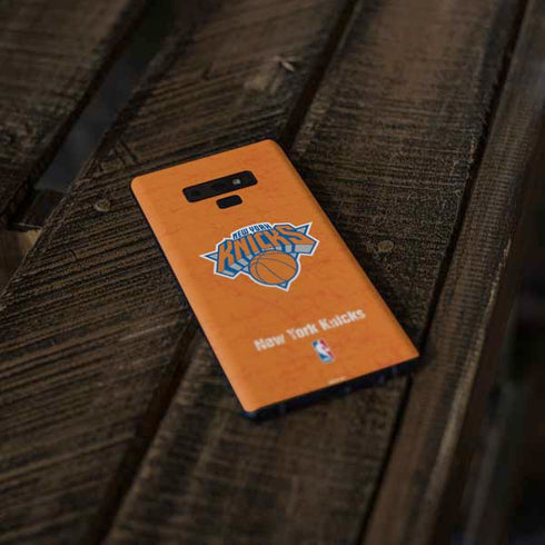 NBA New York Knicks Orange Primary Logo Galaxy Note 9 Skin