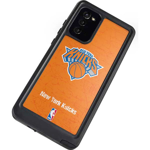 NBA New York Knicks Orange Primary Logo Galaxy Note20 5G Waterproof Case
