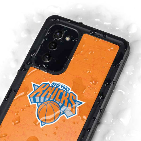 NBA New York Knicks Orange Primary Logo Galaxy Note20 5G Waterproof Case