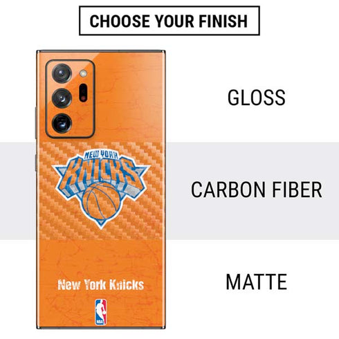 NBA New York Knicks Orange Primary Logo Galaxy Note20 Ultra 5G Skin