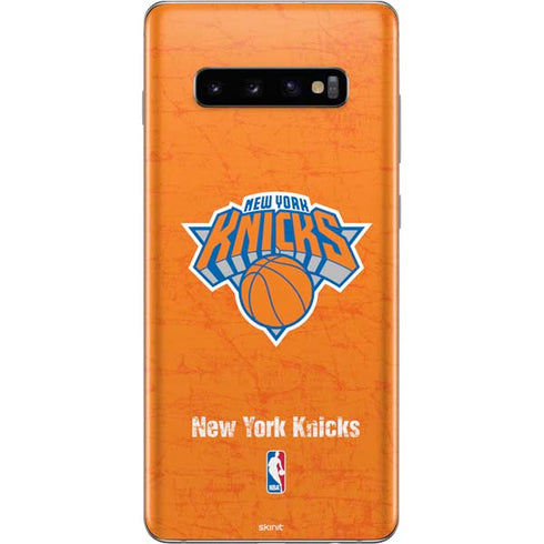 NBA New York Knicks Orange Primary Logo Galaxy S10 Plus Skin