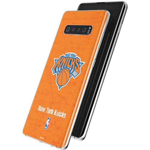 NBA New York Knicks Orange Primary Logo Galaxy S10 Plus Skin