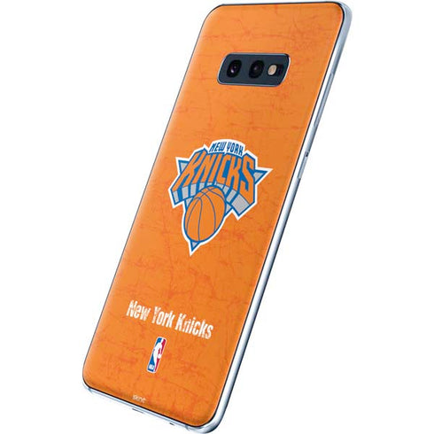 NBA New York Knicks Orange Primary Logo Galaxy S10e Skin