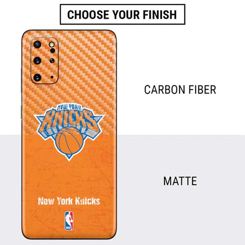 NBA New York Knicks Orange Primary Logo Galaxy S20 Plus Skin