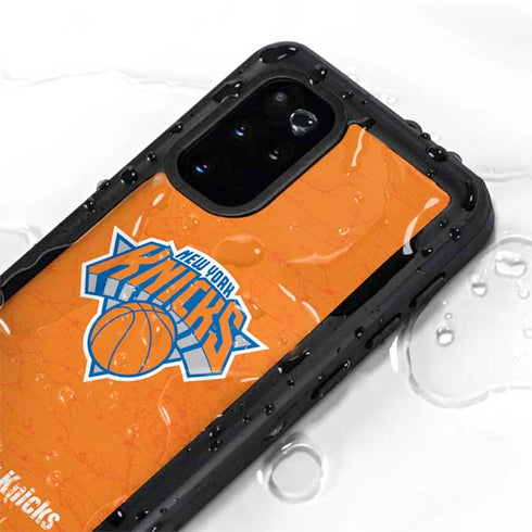 NBA New York Knicks Orange Primary Logo Galaxy S20 Plus Waterproof Case
