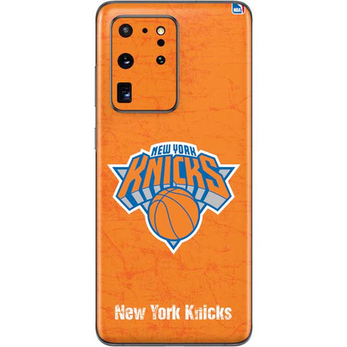 NBA New York Knicks Orange Primary Logo Galaxy S20 Ultra 5G Skin