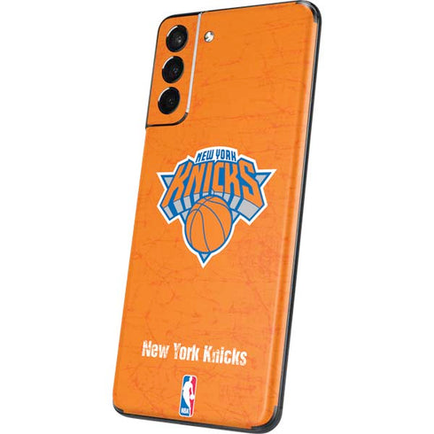 NBA New York Knicks Orange Primary Logo Galaxy S21 5G Skin