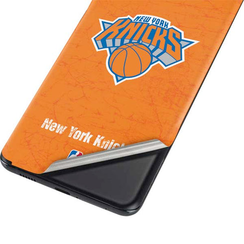 NBA New York Knicks Orange Primary Logo Galaxy S21 5G Skin