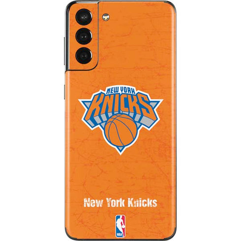 NBA New York Knicks Orange Primary Logo Galaxy S21 Plus 5G Skin