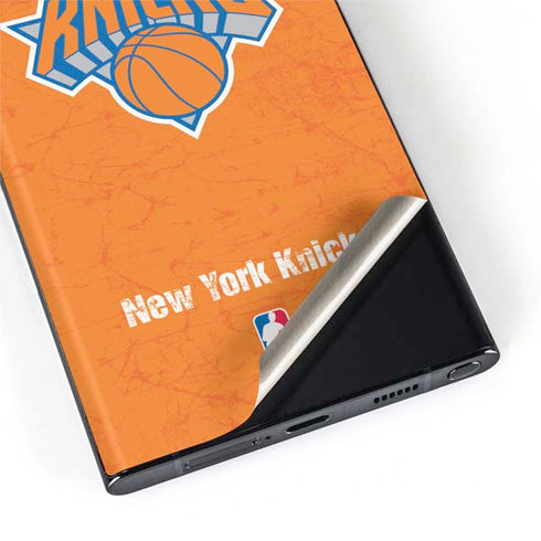 NBA New York Knicks Orange Primary Logo Galaxy S22 Ultra Skin