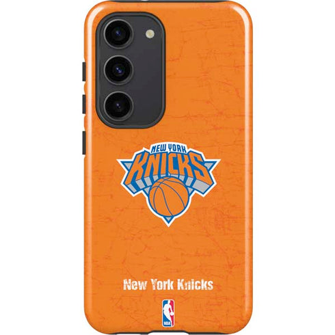 NBA New York Knicks Orange Primary Logo Galaxy S23 Pro Case