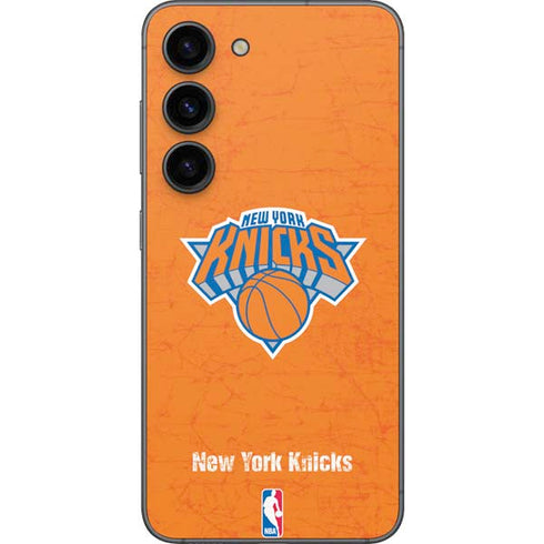 NBA New York Knicks Orange Primary Logo Galaxy S23 Skin
