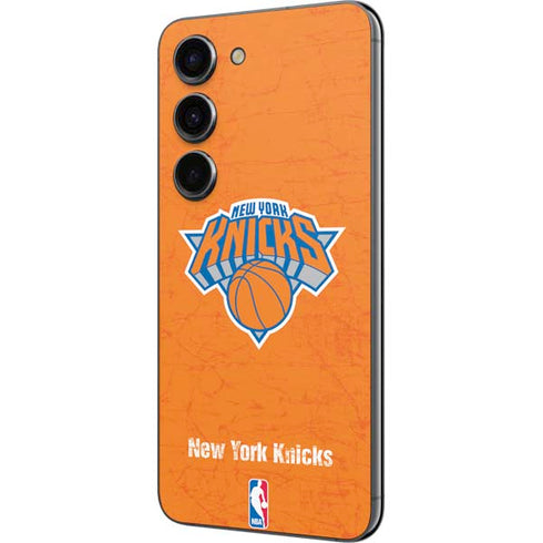 NBA New York Knicks Orange Primary Logo Galaxy S23 Skin
