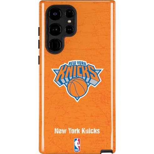 NBA New York Knicks Orange Primary Logo Galaxy S24 Ultra Impact Case
