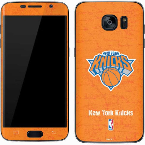 NBA New York Knicks Orange Primary Logo Galaxy S7 Skin