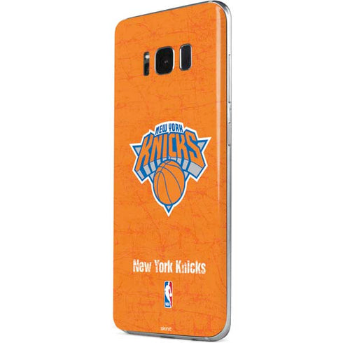 NBA New York Knicks Orange Primary Logo Galaxy S8 Skin