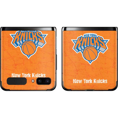 NBA New York Knicks Orange Primary Logo Galaxy Z Flip Skin