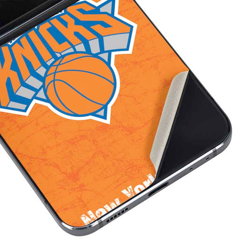 NBA New York Knicks Orange Primary Logo Galaxy Z Flip5 5G Skin