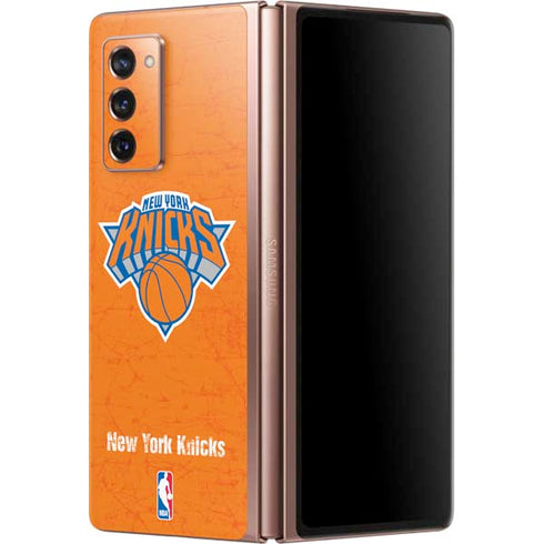 NBA New York Knicks Orange Primary Logo Galaxy Z Fold2 5G Skin