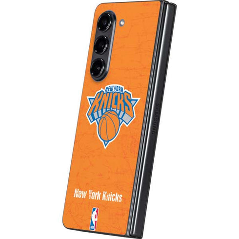 NBA New York Knicks Orange Primary Logo Galaxy Z Fold5 5G Skin
