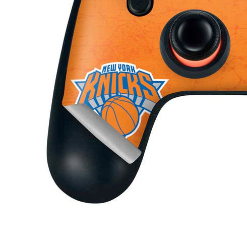 NBA New York Knicks Orange Primary Logo Google Stadia Controller Skin