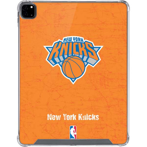 NBA New York Knicks Orange Primary Logo iPad Pro 12.9in (2020) Clear Case