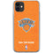 NBA New York Knicks Orange Primary Logo iPhone 11 Clear Case