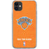NBA New York Knicks Orange Primary Logo iPhone 11 Clear Case