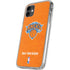 NBA New York Knicks Orange Primary Logo iPhone 11 Clear Case