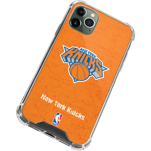 NBA New York Knicks Orange Primary Logo iPhone 11 Pro Max Clear Case