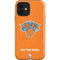 NBA New York Knicks Orange Primary Logo iPhone 12 Impact Case