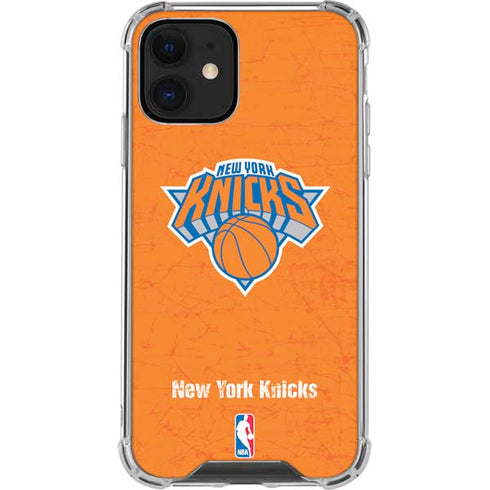 NBA New York Knicks Orange Primary Logo iPhone 12 Mini Clear Case