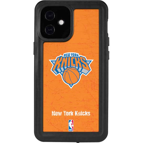 NBA New York Knicks Orange Primary Logo iPhone 12 Mini Waterproof Case