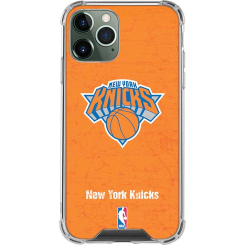 NBA New York Knicks Orange Primary Logo iPhone 12 Pro Clear Case