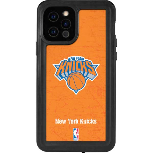 NBA New York Knicks Orange Primary Logo iPhone 12 Pro Waterproof Case