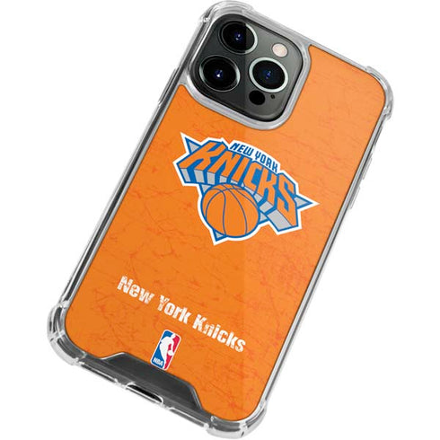 NBA New York Knicks Orange Primary Logo iPhone 13 Pro Clear Case