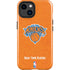 NBA New York Knicks Orange Primary Logo iPhone 15 Plus Impact Case